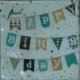 Birthday garland green 3-laags papieren servet pakje per 20 st.