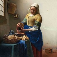 Het melk meisje 3-laags papieren servetten pakje per 20 st.