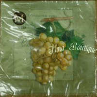 Grapes light green 3-laags papieren servetten pakje per 20 st