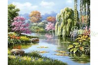 Wizardi Diamond Painting Springs Hidden Pond
